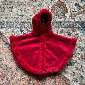 First Impressions Vibrant Red Hooded Cape